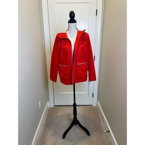 Bernardo Women's Red Hooded Jacket Coat Size Small NWT